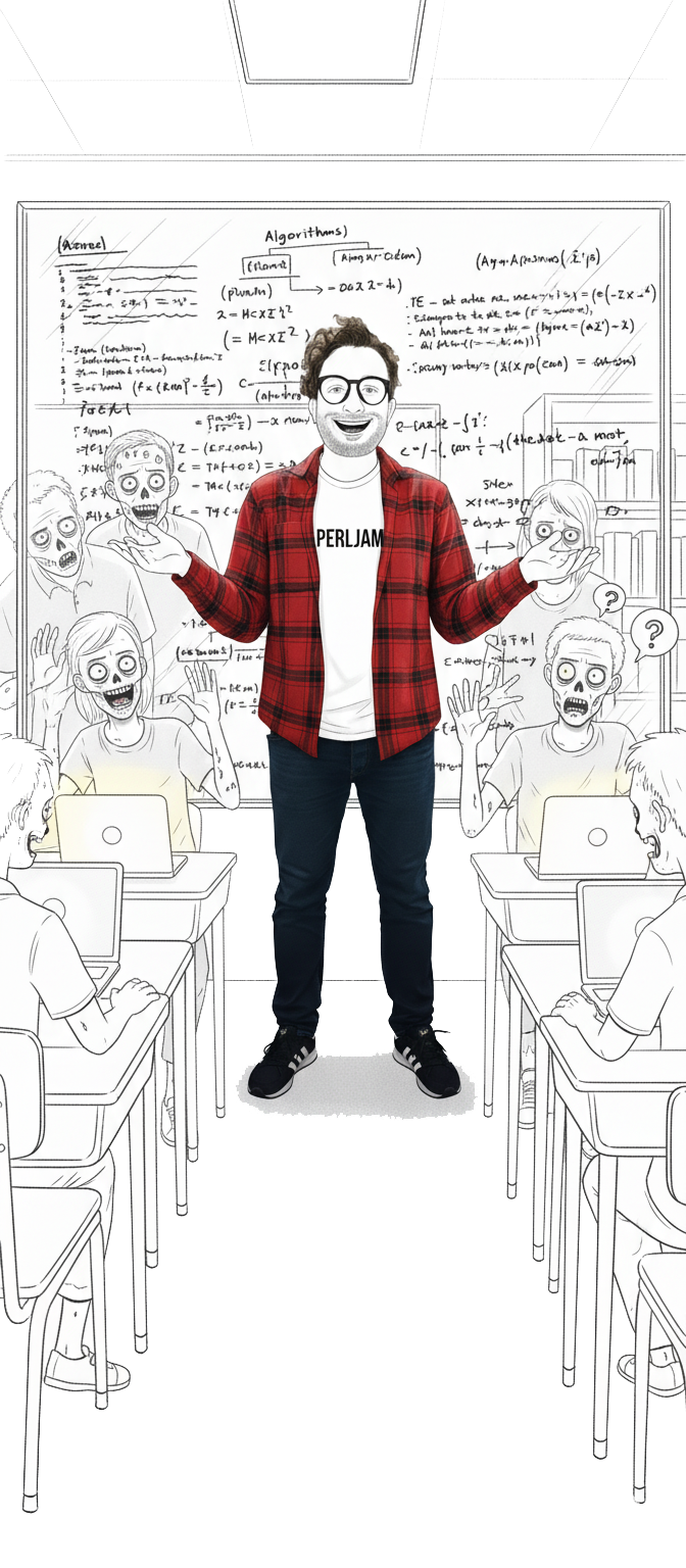 Profesor motivando a estudiantes